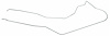 RGL900S 1972 Chevrolet Corvette LT1 Return Gas Line [Stainless Steel] - image 1