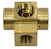 TPF001 1958-1961 Chevrolet Full-Size Tri Power 4-Way Brass Adapter - image 1