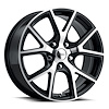 LMI 780-5114-35 GBMF Lumi Wheel [Size: 17" x 8"] Finish: Gloss Black Machined Face - image 1
