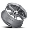 B/G Rod Works OS 570-5114-00 GML Old School Wheel [Size: 15" x 7"] Finish: Gun Metal Mach Lip - image 2
