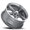B/G Rod Works OS 770-5114-00 GML Old School Wheel [Size: 17" x 7"] Finish: Gun Metal Mach Lip - image 2