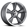 B/G Rod Works OS 780-5475-06 GML Old School Wheel [Size: 17" x 8"] Finish: Gun Metal Mach Lip - image 1