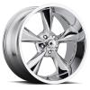 B/G Rod Works OS 795-5114-06 C Old School Wheel [Size: 17" x 9.50"] Finish: Chrome - image 1