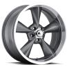 B/G Rod Works OS 795-5114-06 GML Old School Wheel [Size: 17" x 9.50"] Finish: Gun Metal Mach Lip - image 1