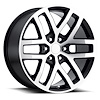 Replica RAP 290-6135-25 GBM Raptor Wheel [Size: 20" x 9"] Finish: Gloss Black Machined - image 1