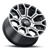 G-FX T19 785-5127N6 GBMF TR-19 Wheel [Size: 17" x 8.50"] Finish: Gloss Black Machined Face - image 2