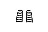Slots  Taillight Covers Black/Primed Horizontal Slot - image 1