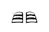 Slots  Taillight Covers Black/Primed Horizontal Slot - image 1