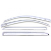 Chrome Tape-On Side Window Deflectors for 2009-2016 Nissan Rouge - image 1