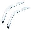 Chrome Tape-On Side Window Deflectors 2007-2013 Silverado/Sierra Crew Cab - image 1
