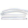 Chrome Tape-On Side Window Deflectors for 2013-2017 Ford Fusion - image 1