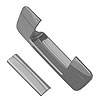 Chrome Tailgate Handle Cover  w/o Keyhole - image 1