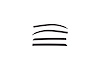 894012-218-B Ventvisor Deflector; Color-Match; Low Profile; Midnight Black Metallic - image 1