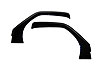 Aerovisor Off Road Front Wind Deflector 2 pc. Smoke - image 1