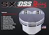 8873-4030 SX-Series Dish Top Piston Set for 1962-2001 Small Block Ford 289-302, 4.030 in. Bore, -18cc Volume [Stroker] - image 1