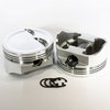 K8741-4030 E-Series Dish Top Piston Set for 1962-2001 Small Block Ford 289-302, 4.030 in. Bore, -6cc Volume [Stroker] - image 2
