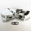 K8741-4060 E-Series Dish Top Piston Set for 1962-2001 Small Block Ford 289-302, 4.060 in. Bore, -6cc Volume [Stroker] - image 1
