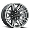 112-128110GMMF2 112 Series Wheel [Size: 12" x 8"] Gunmetal Machined Face Finish - image 1