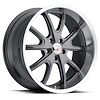 143-2973GMML0 143 Series Wheel [Size: 20" x 9.5"] Gunmetal Machined Lip Finish - image 1