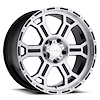 372-7973MF25 372 Series Wheel [Size: 17" x 9"] Gloss Black Mirror Machined Face and Lip Finish - image 1