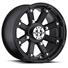 393-128136MB4 393 Series Wheel [Size: 12" x 8"] Matte Black Finish - image 1