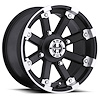 393-128156MBML4 393 Series Wheel [Size: 12" x 8"] Matte Black Machined Lip Finish - image 1