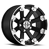 393-14844MBML4 393 Series Wheel [Size: 14" x 8"] Matte Black Machined Lip Finish - image 1