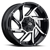 422-7985GBMF12 422 Series Wheel [Size: 17" x 9"] Gloss Black Machined Face Finish - image 1