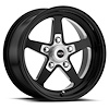 571-5761B0 571 Series Wheel [Size: 15" x 7"] Gloss Black w/ Milled Center Finish - image 1