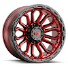 405-6885GRGBL0 405 Series Wheel [Size: 16" x 8"] Gloss Red w/Gloss Black Lip Finish - image 1