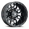 410-7681GBMSR 410 Series Wheel [Size: 17" x 6.5"] Gloss Black Milled Spoke Finish - image 1