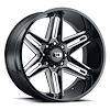 363-24273GBMS-51 363 Series Wheel [Size: 24" x 12"] Gloss Black Milled Spoke Finish - image 1
