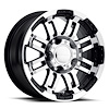 375-6873GBMF0 375 Series Wheel [Size: 16" x 8"] Gloss Black Machined Face Finish - image 1