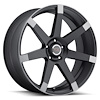 9042V22985MBA15 9042V Series Wheel [Size: 22" x 9.5"] Matte Black wAnthracite Spoke Ends Finish - image 1