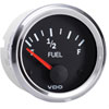 Vision Chrome Fuel Gauge Use with 10-184 Ohm Sender 12V - image 1