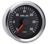 Vision Chrome 3 000 RPM 3 3/8 Tachometer 12V - image 1