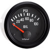 Cockpit 100 PSI Oil Pressure Gauge with VDO Sender and US Thread Adapters - image 1