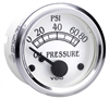 Cockpit Royale 80 PSI Oil Pressure Gauge with VDO Sender and Metric Thread Adapter - image 1