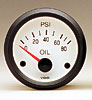 Cockpit White Oil Pressure Gauge 80 psi - image 1