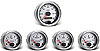 Vision Silverstone Instrument Kit 5 Gauge Kit w/GM Transmission Sender - image 1