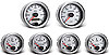 Vision Silverstone Instrument Kit 6 Gauge Kit w/Ford Transmission Sender - image 1