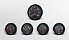 Vision Black XL Instrument Kit 5 Gauge Kit w/Ford Transmission Sender - image 1