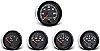 Vision Black Instrument Kit 5 Gauge Kit w/GM Transmission Sender - image 1