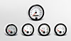 Cockpit White Instrument Kit 5 Gauge Kit w/GM Transmission Sender - image 1