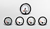 Cockpit White Instrument Kit 5 Gauge Kit w/Ford Transmission Sender - image 1