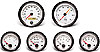 Cockpit White Instrument Kit 6 Gauge Kit w/GM Transmission Sender - image 1