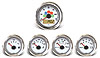 Viewline Ivory Instrument Kit 5 Gauge Kit w/GM Transmission Sender - image 1