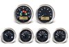 Viewline Onyx Instrument Kit 6 Gauge GM Muscle Car Kit w/Alas II Fuel Sender - image 1