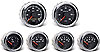 Vision Chrome Instrument Kit 6 Gauge Kit w/Ford Transmission Sender - image 1