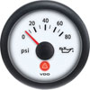 Viewline Ivory Oil Pressure Gauge 80 psi - image 1